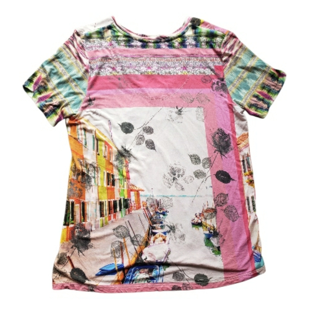 Johnny Was Multicolor Embroidered Top - Picture 4 of 4